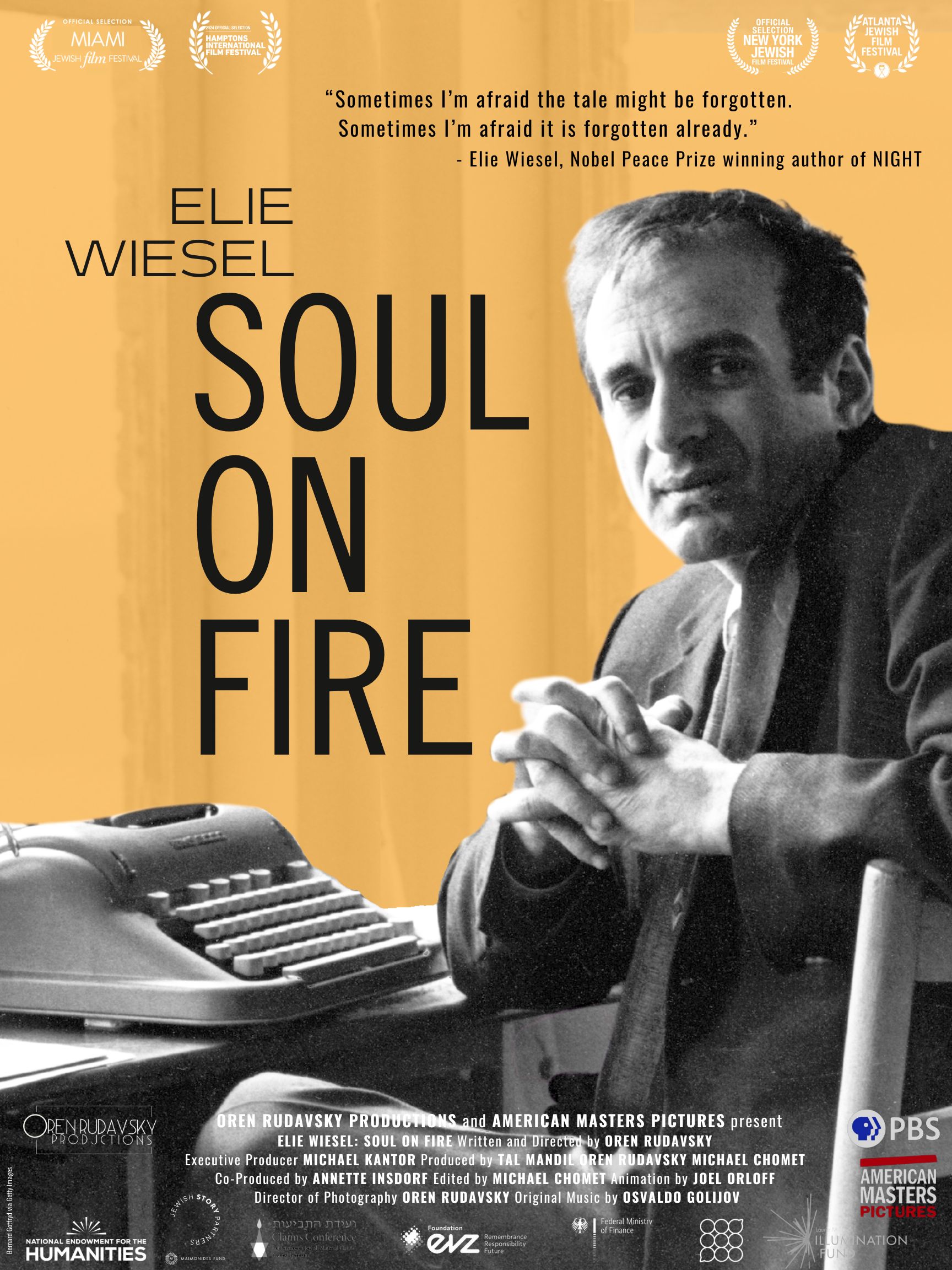 ELIE WIESEL: SOUL ON FIRE